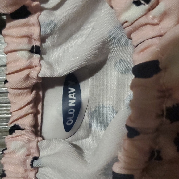 💚 Old Navy | Toddler Sleeveless Summer Romper | Pink | Black | 12-18 Month - Picture 5 of 5